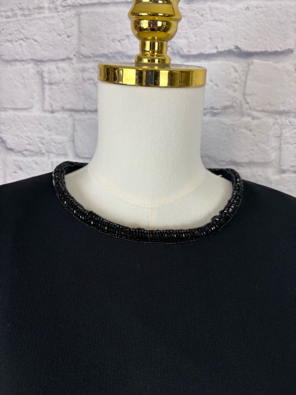 Badgley Mischka shift dress beaded Trim size 14 - Picture 5 of 7